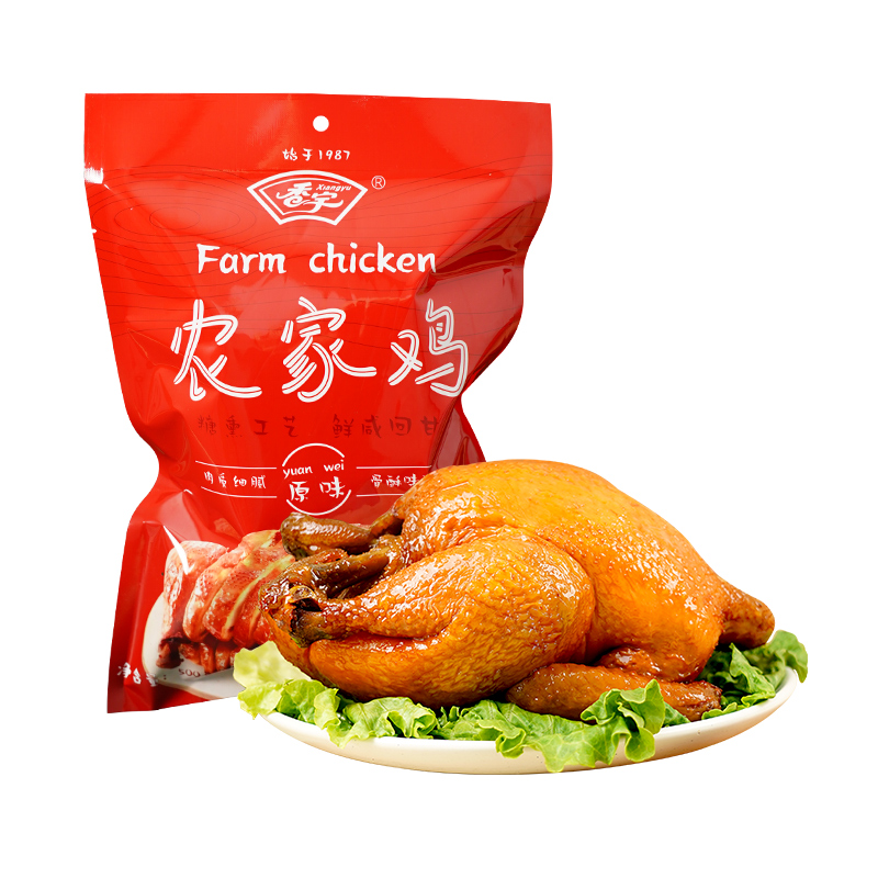 买1送1香宇风味烧鸡整只500g小笨鸡德州五香扒鸡全鸡熟食正宗特产